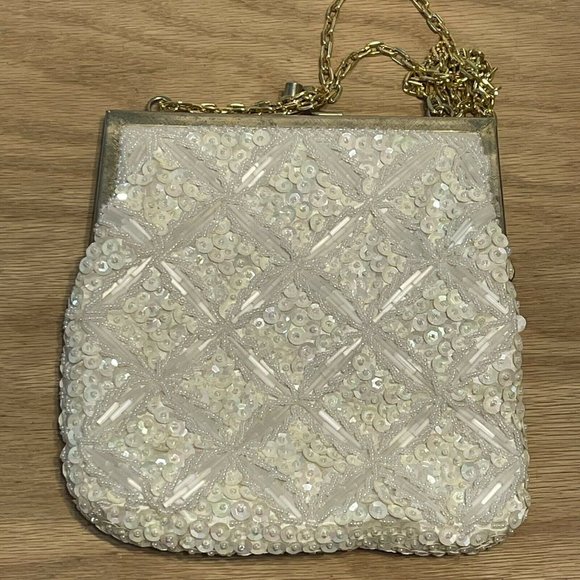 vintage 40s 50s beaded mister ernest handbag simon - Picture 4 of 11